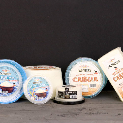 diferentes tipos de queso de cabra elaborados en Lácteos Segarra
